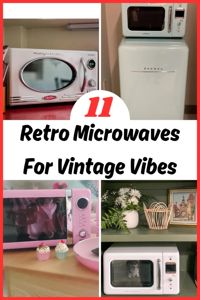 Retro Microwaves That'll Make You Swoon Over Vintage Vibes